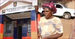 The deceased's mother (pictured right) learned of her son's death when she showed up at the station on Saturday morning.